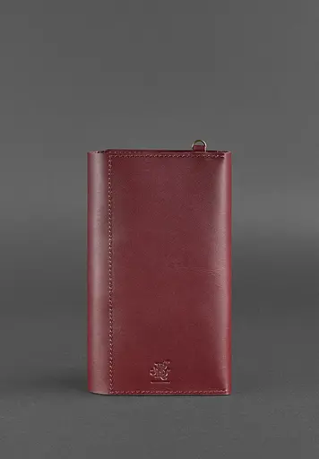 Кожаный клатч-органайзер (Тревел-Кейс) 5.0 бордовый - фото 6