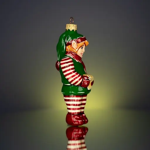 Ялинкова прикраса Різдвяні історії Ельф фабрики мрій скло (4820001154993) - фото 3