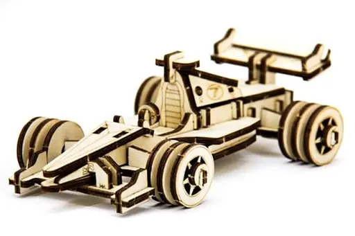 Дерев'яний конструктор Спортивний Болід 68 деталей - фото 4