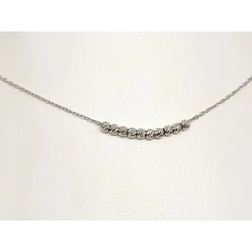 Срібне кольє Qvaliz Кульки. 908-01144 42 - фото 2