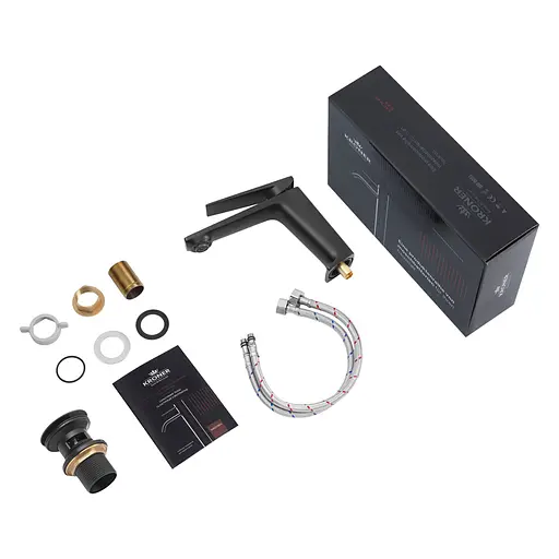 Смеситель для раковины Kroner KRP Ersel - SCH0111BV с донным клапаном (CV035470) - фото 8