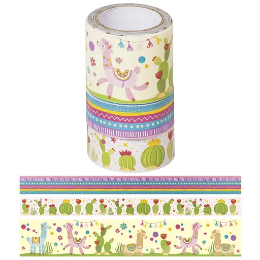 Набір паперових скотчів "Лама" 2х15ммх5м, 30 ммх5м Heyda - фото 2