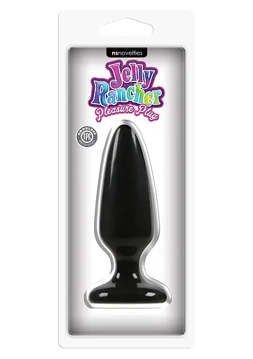 Анальна пробка Pleasure Plug Medium 12.7 см (чорний) - фото 3