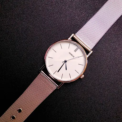 Наручний годинник жіночий Geneva Steel Silver Сріблястий (800) - фото 5