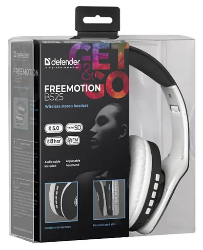 Гарінтура Defender FreeMotion B525 White/Black (63525) - фото 6