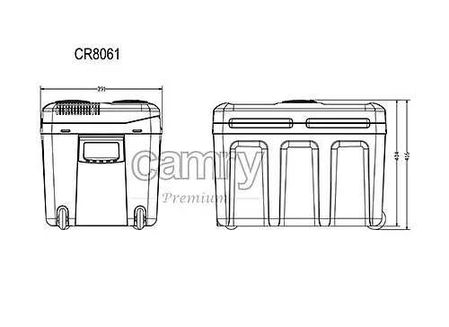 Туристический холодильник Camry CR 8061  45 л - фото 8