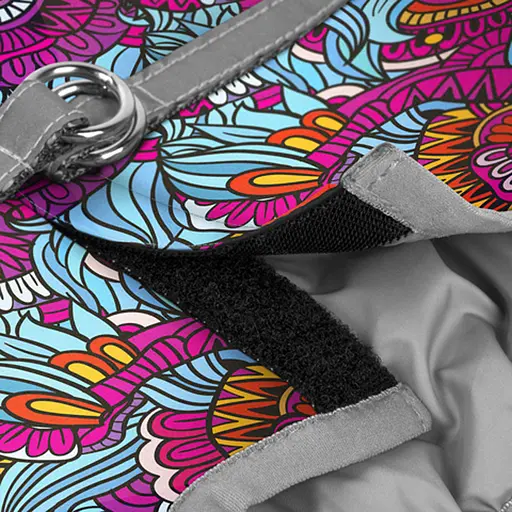 Шлея для собак м'яка Waudog Clothes з QR паспортом малюнок Літо XS3 В 32-35 см С 22-24 см - фото 5