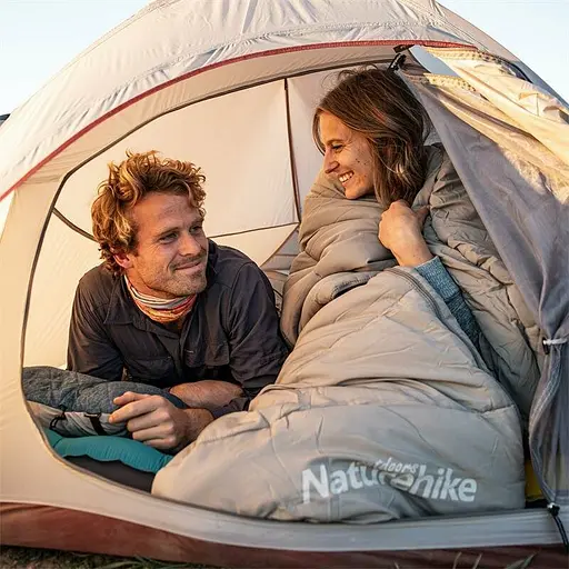 Спальник с капюшоном Naturehike M400 NH20MSD02, 1°C правый серый - фото 3