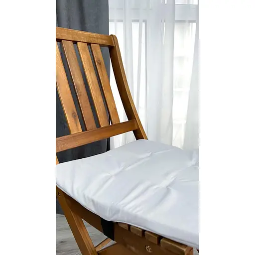 Водовідштовхувальна подушка на стілець Сірий однотонний (2 шт.) - фото 4