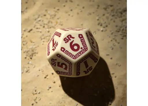 Набор кубиков RuneQuest Beige & burgundy Expansion , 3 шт. (SRQE87) - фото 4