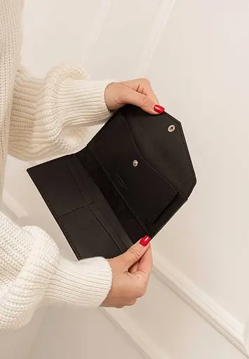 Кожаный портмоне 3.0 черный Crazy Horse - фото 9