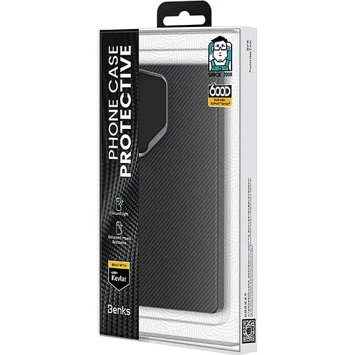 Чохол Benks ArmorAir Kevlar Case 600D Magnetic для Samsung Galaxy S25 Ultra Black (6948005949242) [141721] - фото 14
