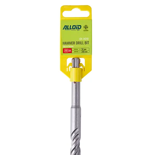Бур по бетону Alloid Building Tools SDS-plus S4 Quadro 14x310 мм (CH-14310) - фото 1