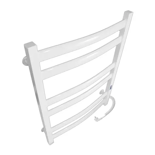 Электрический полотенцесушитель Laris Зебра Атлант ЧФ6 500x700 Э правый R3 77700097, Белый, Правое, Электронный - фото 3