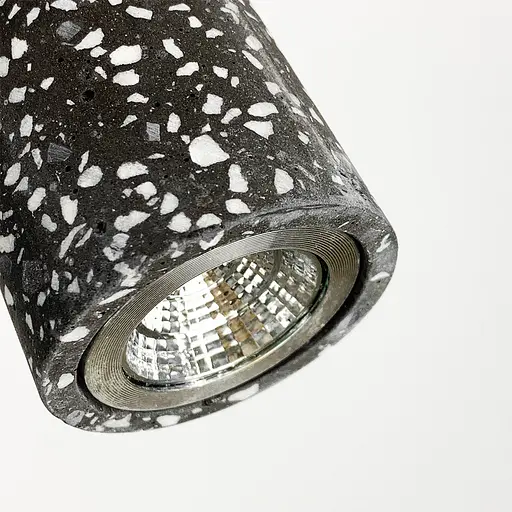 Подвес Terrazzo Cylinder Long с серым бетонным плафоном 30х6 см | Line F | Арт. MJ163-60*300 BK - фото 6