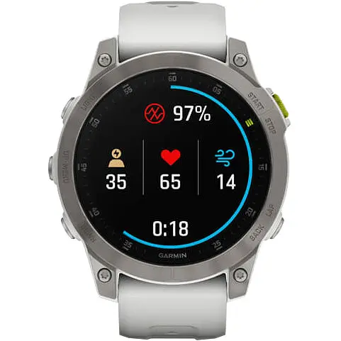 Смарт-часы Garmin Epix (Gen 2) Sapphire-White Titanium (010-02582-20/21) - фото 4