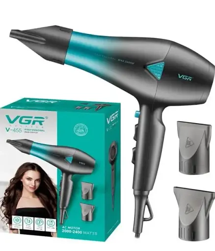 Профессиональный мощный фен для волос Isitmatik VGR V-455 с холодным и горячим воздухом 2400 Вт