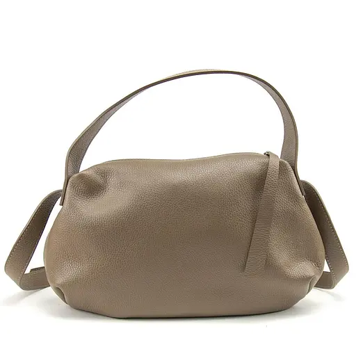 Вместительная повседневная сумка цвета тауп Firenze Italy F-IT-0565T