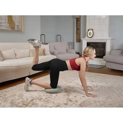 Балансировочная подушка Hop-Sport HS-R034BC серая - фото 5