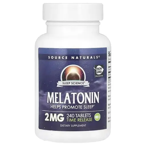 Мелатонін повільного вивільнення 2 мг Melatonin Source Naturals 240 таблеток