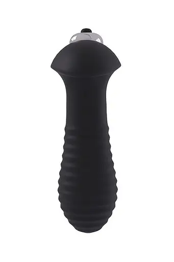 Анальна пробка з вібрацією Dream Toys Spiral Plug 9 см (чорний) - фото 3