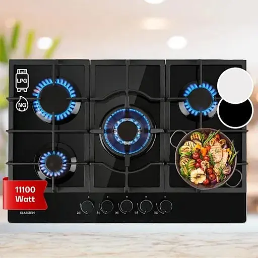 Варочная поверхность газовая Klarstein Ignito 5 Sabaf (10033133) - фото 8