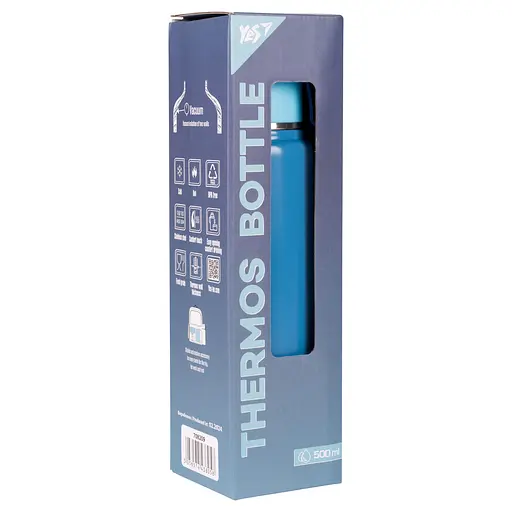 Термос Yes Fusion з чашкою, 500 мл, блакитний - фото 3