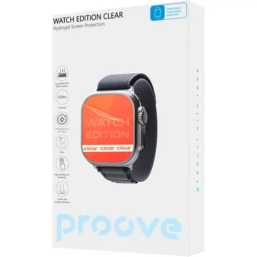 Защитная пленка гидрогелевая Proove Hydrogel Screen Protective Watch Edition Size S Gloss [61197]