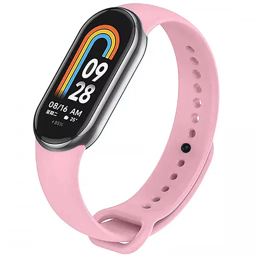 Силиконовый ремешок для Xiaomi Mi Band 8/9/10 Розовый / Light pink