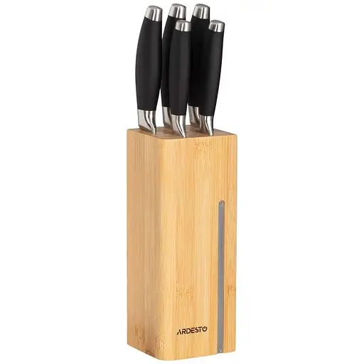 Набор ножей с бамбуковым блоком Ardesto Gemini 6 предметов AR2106SB