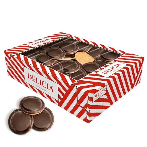 Печиво Delicia здобне збивне Деліція зі смаком вишні 1.0 кг
