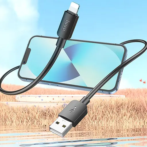 Дата кабель Hoco X96 Hyper USB to Lightning 12W (0.25m) Black - фото 5