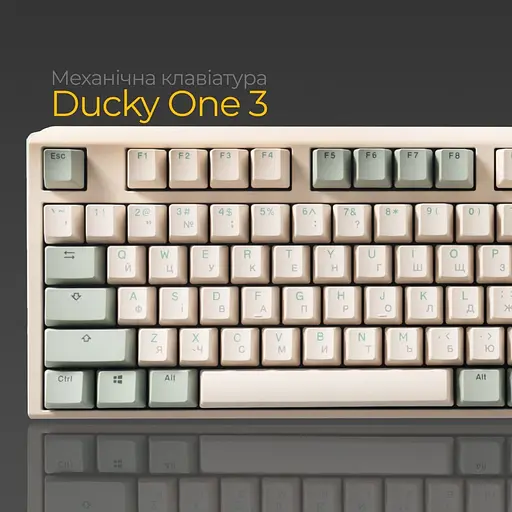Клавіатура Ducky One 3 Cherry MX Red Matcha Cream DKON2108-RUAPXМAEGGC1 UA (126106) - фото 7