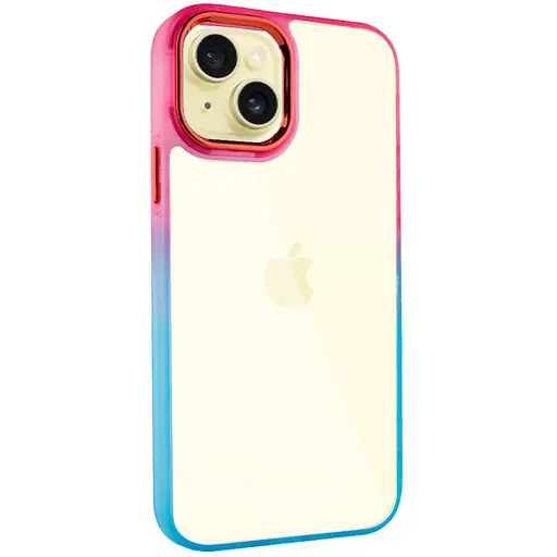 Чохол Epik TPU+PC Fresh sip series для Apple iPhone 13, 6.1 Бірюзовий/Рожевий - фото 1