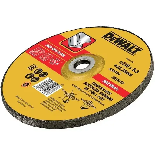 Круг шліфувальний DeWalt Extreme сталь/металеві труби й профілі/кольорові метали/зварювальні шви 230х6.0х22.23 мм (DT43919) - фото 2