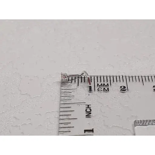 Срібна сережка-пірсинг в ніс Dear. 1018.1С Рожевий (світлий) - фото 3