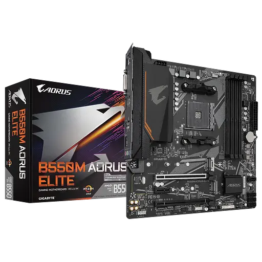 Материнська плата Gigabyte B550M Aorus Elite Socket AM4 (B550M AORUS ELITE) - фото 4