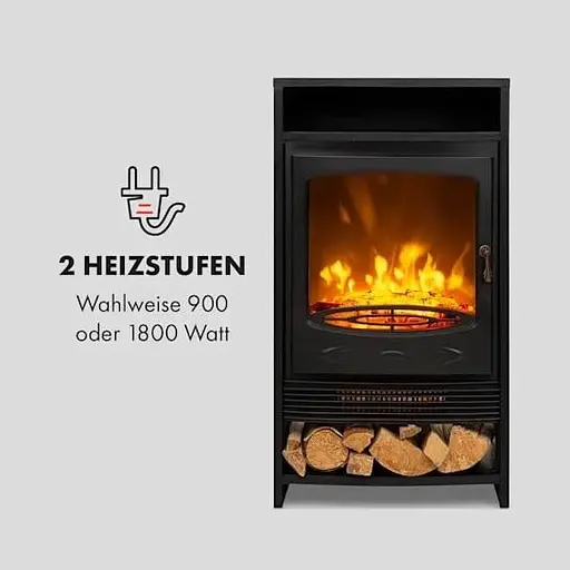 Електричний камін Klarstein Bergamo 900/1800 Вт (10034397) - фото 3