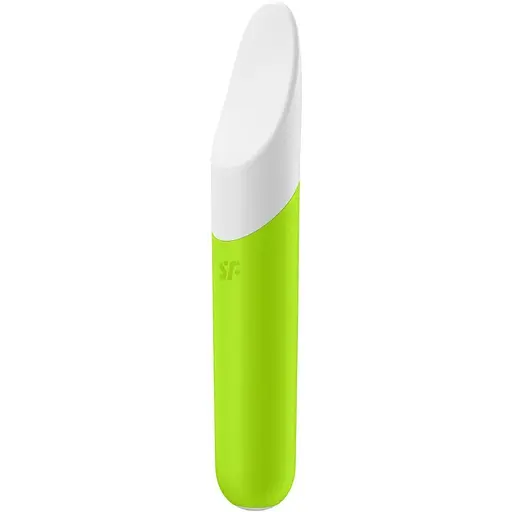 Минивибратор с гибким язычком Satisfyer Ultra Power Bullet 7 Салатовий - фото 2