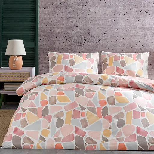 Постельное белье Alvy Pink Ранфорс / простыня на резинке Tac pbe0051676 - фото 1