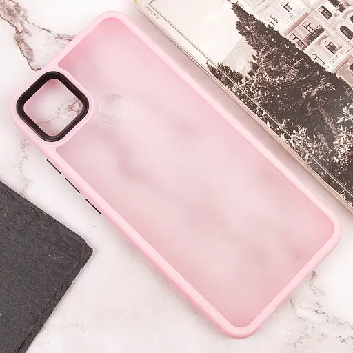 Чехол Epik TPU+PC Lyon Frosted для Xiaomi Redmi 9C Pink - фото 4