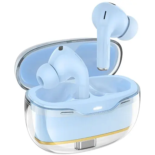 Навушники бездротові Hoco TWS EW54 вакуумні синій