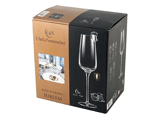 Набор бокалов для шампанского Chef&Sommelier Sublym 210 мл 6 шт (L2762/1) - фото 5