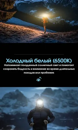 Налобний ліхтар Nitecore NU27 600лм 123м USB-C (10 режимів) біле + червоне світло (Чорний) - фото 7
