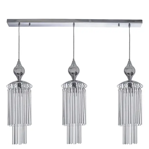 Люстра подвесная Brille галогенная G9 40W CH (BR-01301S/3) - фото 3