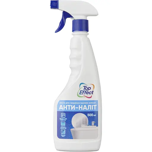 Средство для мытья ванной комнаты универсальное TopEffect Анти-налет спрей 500 мл