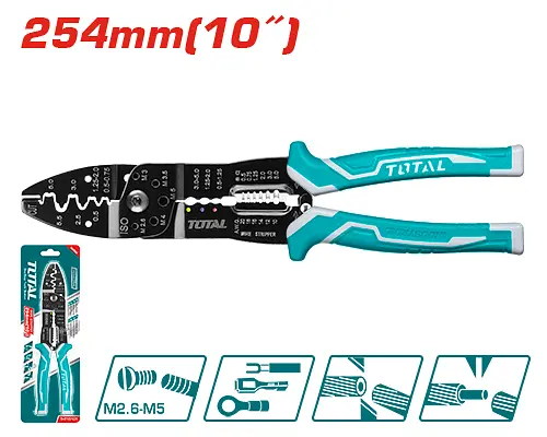 Кліщі для обтиску TOTAL THT15101 L = 254 мм.