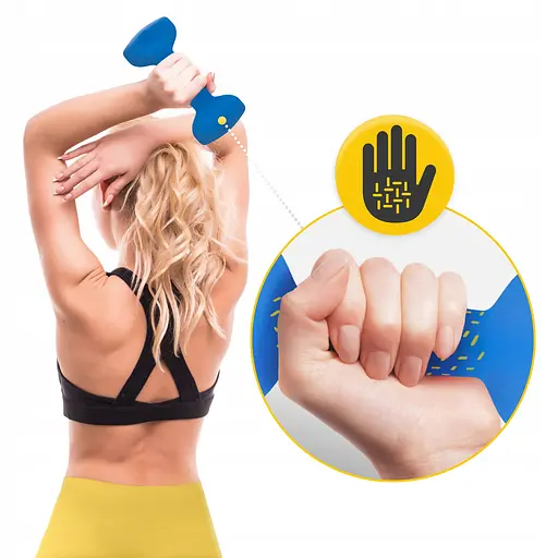 Набор гантелей виниловых 4FIZJO Classic 12 кг со стойкой (P-5905973403238) - фото 2