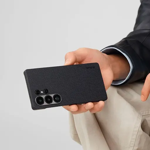Чехол Pitaka MagEZ Ultra-Slim Classic Twill 600D для Samsung Galaxy S25 Ultra Black/Grey (KS2501U) [128411] - фото 9