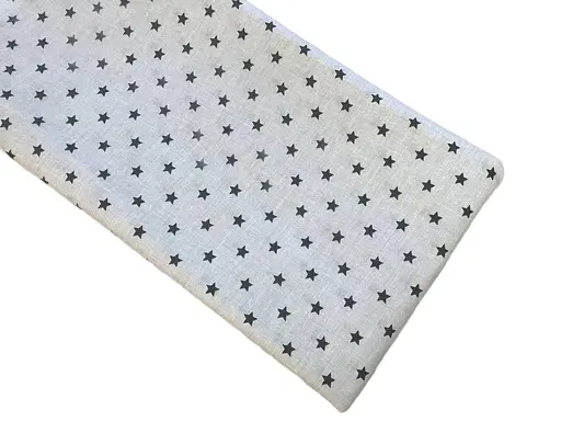 Хлопковая пеленка Moontime 100х80см "Звезды графитовые на сером" - фото 1